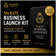 McKoy Business Launch Kit | Business Startup Workbook & Trackers
