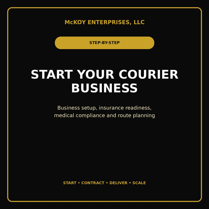 McKoy Courier Business Startup Kit | Guide + Contracting Directory