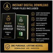 McKoy Business Launch Kit | Business Startup Workbook & Trackers